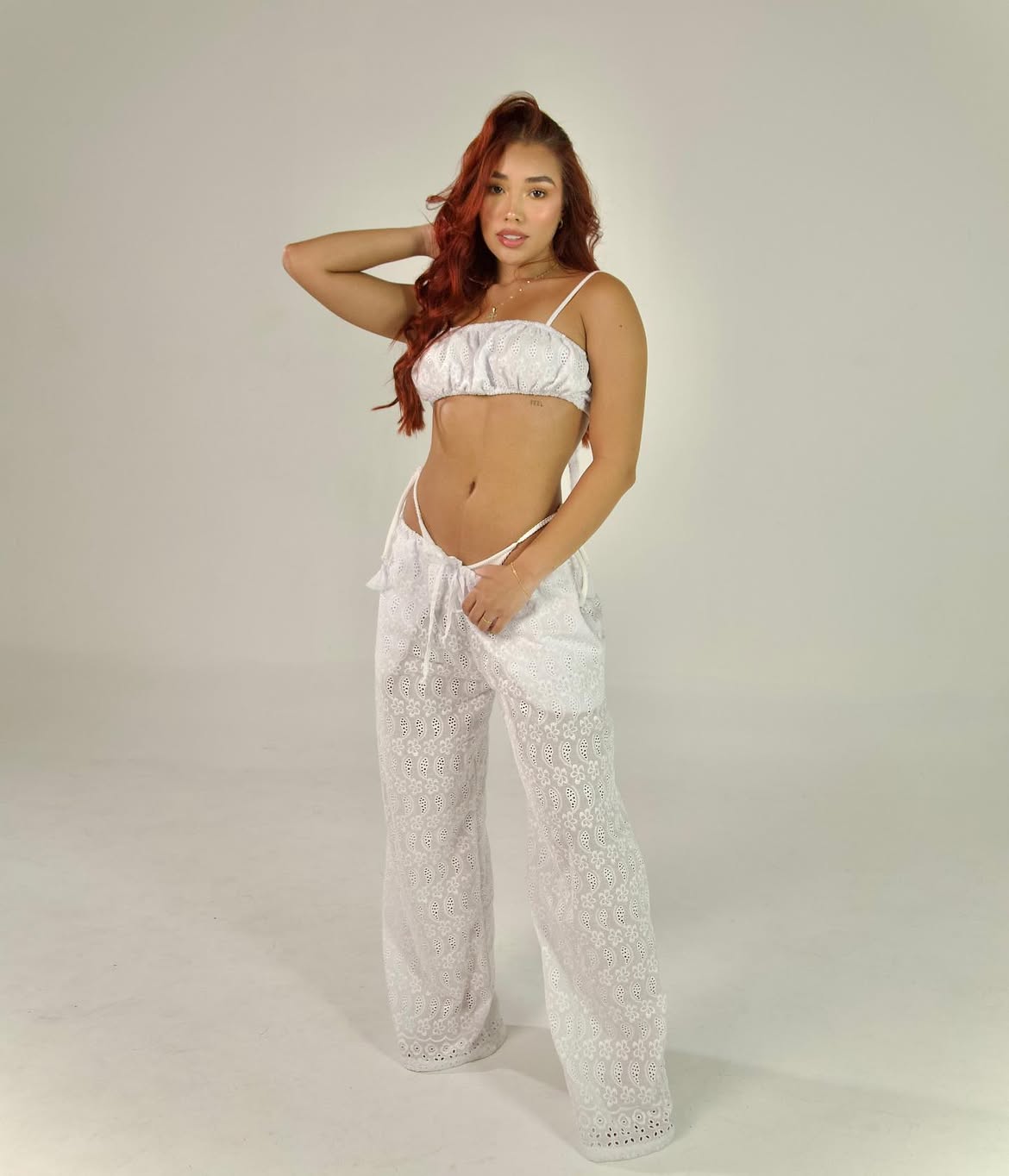 Set Tropical, (Top brialette + Pantalon)